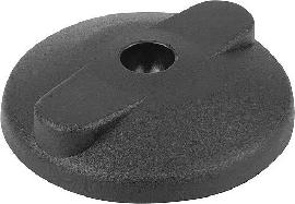 Kipp Teller für Gelenkfüße aus Kunststoff Form D Produktbild