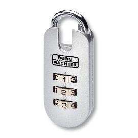 BURG WÄCHTER AV-Zahlen-Vorhangschloss, Combi Lock 71 25 SB, verchromt Produktbild