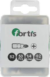 fortis Bit zähhart 1/4" DIN3126 C6,3 PH2x25mm 50er Pack Produktbild