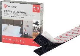 VELCRO Klettband General Use Fastener 20 mm x 5m, schwarz 20mm Schwarz Produktbild