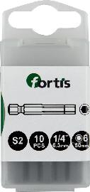 fortis Bit 1/4", für Innen-6-kant Schrauben; Produktbild