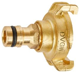 GEKA plus-Übergansstück Stecksystem KTW Messing Stecker und Klaue, SB Produktbild
