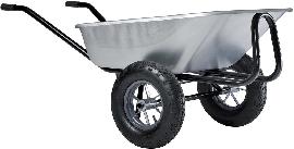 HAEMMERLIN Schubkarre Expert Twin verz. 150 L, Luftrad Produktbild