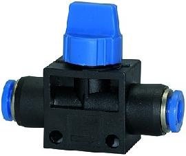 RIEGLER Absperrventil »Blaue Serie«, mit Steckanschluss für Schlauch-Ø 10 Produktbild