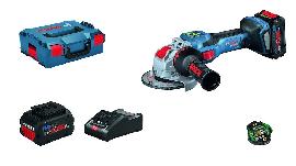 Bosch PRO Akku Winkelschleifer GWX 18V-15 C 2x18,0 V 8,0 Ah GCY 42 Ladegerät Produktbild