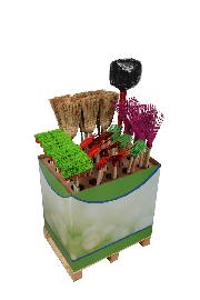floraworld Display Kinder-Gartengeräte Produktbild