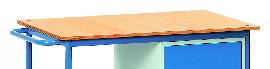 fetra Arbeitsplatte Werkstattwagen B1150mm T750mm Stärke 22mm, Buche-Sperrholz Produktbild