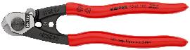 KNIPEX Drahtseilschere 95 61 190 poliert kunststoffüberzogen ø5 190mm Produktbild