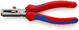 KNIPEX Abisolierzange poliert mit Mehrko mponenten-Griffen 160mm qmm Produktbild