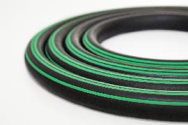 Semperit Vielzweckpremiumschlauch Supreme, 19x4,5mm schwarz 3 grüne Streifen 20bar, 50m Produktbild