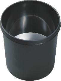 helit Papierkorb 18 l schwarz schwer entflammbar Produktbild