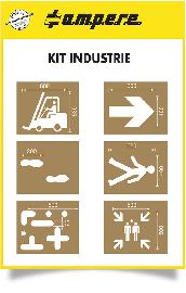 a.m.p.e.r.e. Schablonen KIT Industrie -6 Schablonen Produktbild