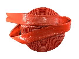 Neutral Feuerschutzschlauch rot / Silikonbeschichtetes Fiberglas Produktbild