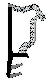 TRELLEBORG Dichtprofil D3630,150m,TSP-FOAM,weiß Produktbild