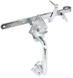 GAH Stalltürklinkengarnitur, L Klinkh. 260mm,z.Einschlag.,Stahl, galvanisch verzinkt Produktbild