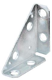 GAH Holzverbindung-Eckwinkel, L 50 x H 16,5mm, ger.,Stahl roh gelb sendzimirverzinkt Produktbild