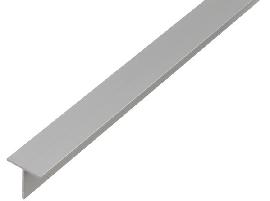 GAH T-Profil, glatt, L2.000,B 20xH20mm, Aluminium silberfarbig Produktbild