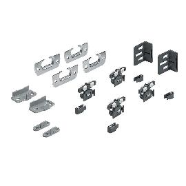 Hettich MB-Schiebetürbeschläge-Set,SysLine S,9136103, 2-T.,für einliegende Türen,15kg Produktbild