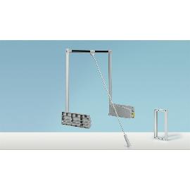 Hettich Schrank-Kleiderlift, Duo Lift 10, 9079878, 750-1170mm, 10kg, aluminiumoptik Produktbild