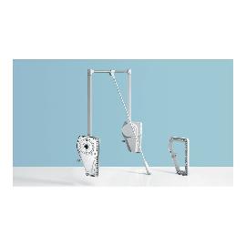 Hettich Schrank-Kleiderlift, Duo Lift 18, 9079882, 750-1150mm, 18kg, aluminiumoptik Produktbild