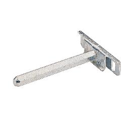 Hettich MB-Regalbodenträger, mit Tragbolzen SW 10 mm, Titan 47661,L 100mm, STA verzinkt Produktbild