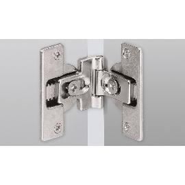Hettich MB-Mittelscharnier, TS 15mm, 180°, T22, 46787, Zinkdruckguss, silber, vernickelt Produktbild