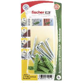 fischer Nylondübel SX GREEN mit verzinktem Winkelhaken SX GREEN 6x30 WH K Produktbild