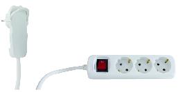 REV Steckdosenleiste 3-fach m.Schalter 5 m weiß Smart Produktbild