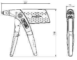 Gesipa Handnietzange Flipper Hub 16,2mm GESIPA Produktbild