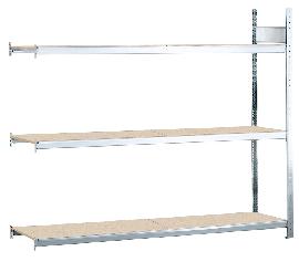 SCHULTE Lagertechnik Weitspannregal Anbauregal mit Spanplattenböden Produktbild