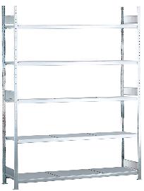 SCHULTE Lagertechnik Weitspannregal WS 2000 B2500xT800xH3000 mm Grundfeld 5 Stahlböden Fachlast 400kg Produktbild