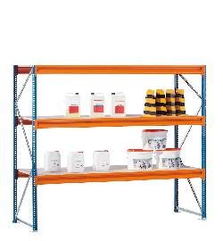 SCHULTE Lagertechnik Weitspannregal W100 Grundregal Spanplattenböden Produktbild