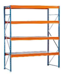 SCHULTE Lagertechnik Weitspannregal W100 Grundregal Stahlböden Produktbild