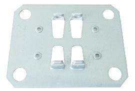 SCHULTE Lagertechnik Doppel-Klemmfuß Produktbild