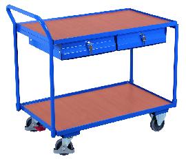 VarioFit Tischwagen 250 kg 985x590 mm 2 Böd./Schubl Produktbild