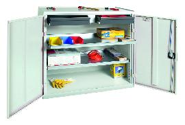 stumpf Werkzeugschrank B1000xT500xH1000 mm RAL7035 2 Schubladen, 2 Wannen Produktbild