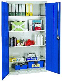 stumpf Werkzeugschrank B1000xT500xH1800 mm RAL 7035/5010 4 Wannenböden Produktbild