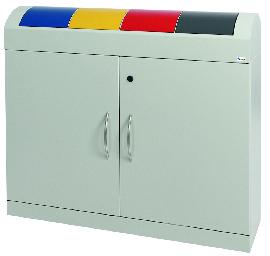 stumpf Wertstoffsammler TD4x45 l 975x1100x320mm grau Produktbild