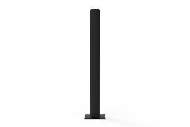 Dancop Endpfosten Delta für Schwingtür JULIET H1200xD110 mm schwarz Produktbild