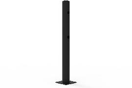 Dancop Mittelpfosten Delta für Schwingtür JULIET H1200xD110 mm schwarz Produktbild