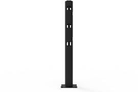 Dancop T-Pfosten Delta für Schwingtür JULIET H1200xD110 mm schwarz Produktbild