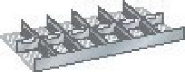 LISTA Schlitz/Trennwand-Set B1000mm 12-teilig Produktbild