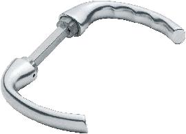 HOPPE Drückerpaar Tôkyô 1710, 8mm, TS 38-42,naturfarben eloxiert Produktbild