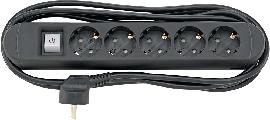 fortis Werkzeuge Steckdosenleiste 5fach H05VV-F3G1,5 3m magnetisch Produktbild