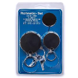 Neutral Rollmatic-2er-Set 30492+30493 m.Stahlsei l 100cm lang Aluminium Produktbild