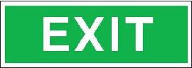 SafetyMarking Zusatzschild Rettung „EXIT" Produktbild