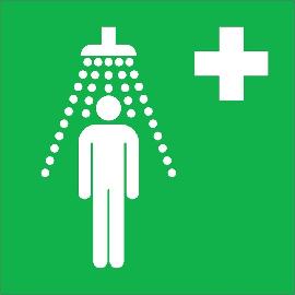 SafetyMarking Rettungsschild „Notdusche" Produktbild