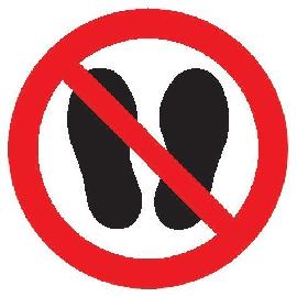 SafetyMarking Verbotsschild „Betreten der Fläche verboten" Produktbild