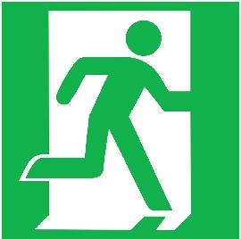 SafetyMarking Rettungsschild „Notausgang rechts" Produktbild