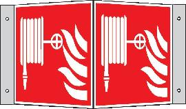 SafetyMarking Brandschutzschild Alu Löschschl. Wi.200x200mm Produktbild